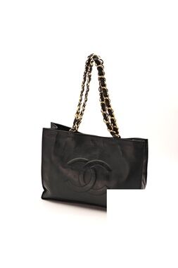 Chanel Big Coco Large Tote Bag Chain Shoulder Black